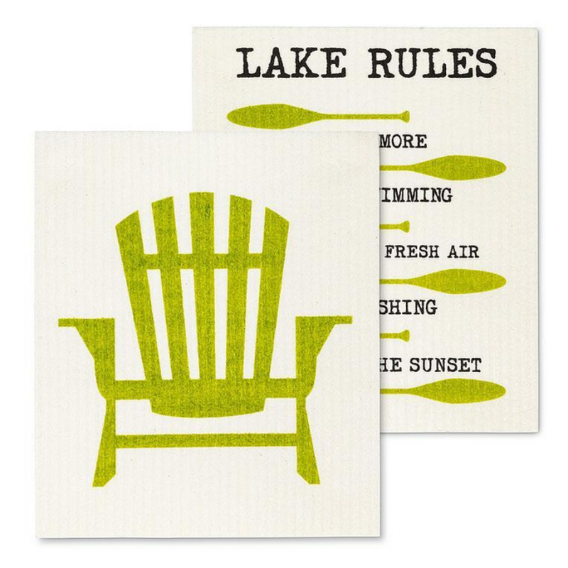 Chair & Rules Swedish Dishcloths Set of 2
