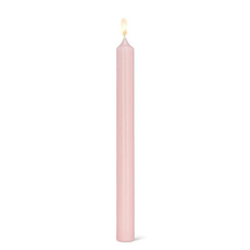 Straight Taper Candle Set of 4 | Blush