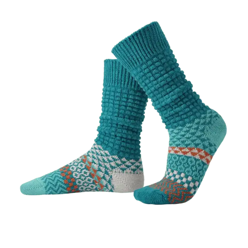 Solmate Socks Fusion Slouch Socks | Abalone