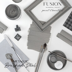 Fusion Mineral Paint Brushed Steel Metallic Fusion Paint - 250ml