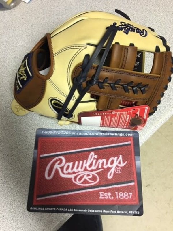 Rawlings Copy of Rawlings HOH Glove of the Month PRO234-2BG Black/Grey/Gold 11.5'' RHT