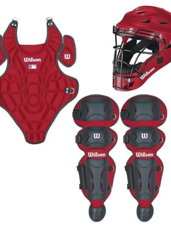 Wilson EZ Gear Catcher's Equipment Kit Youth Large/Extra Large, Ages 7-12,  Black 