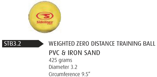 Sidelines Weighted 0 Distance Training Balls 3.2