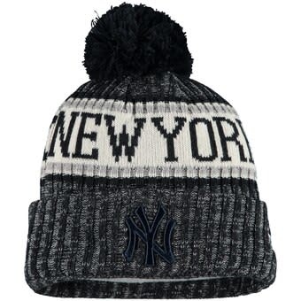 New Era Men's New York Yankees Primary Logo Sport Cuffed Knit Hat with Pom