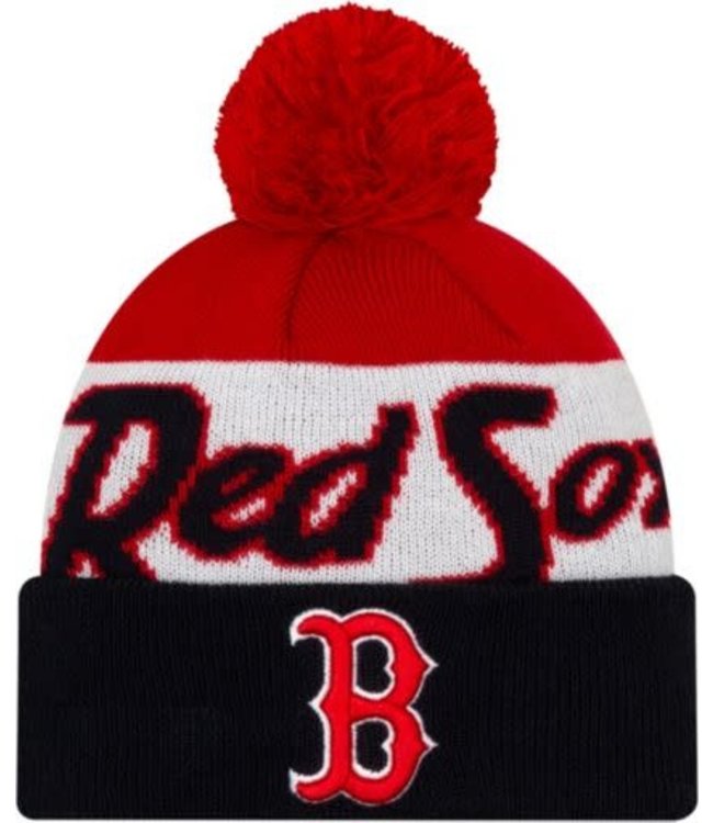 red sox pom hat