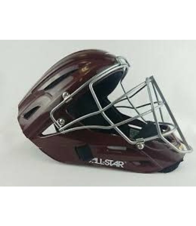 All Star ALlStar MVP2500 Maroon catcher helmet solid L'Entrepôt du