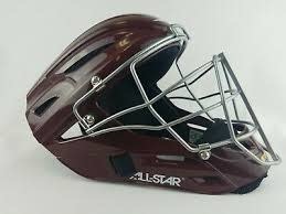 ALl-Star MVP2500 Maroon catcher helmet solid