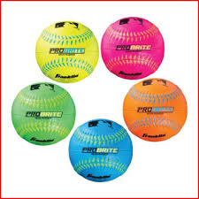 Franklin MLB® Probrite Neon Rubber Tee ball - unit