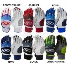 Rawlings WH22BY-B  Workhorse Batting Gloves Youth