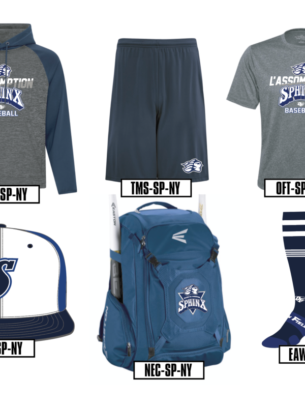 Easton Sac a dos Walk-off bleu marine avec logo College de l'Assomption brode - EAW-SP-NY