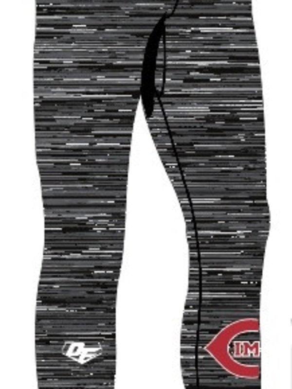 On Field Pantalons de compression (legging de sport) On Field avec design Cimes de St-Jerome en sublimation OFC-CI-BK