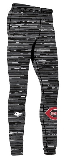 Pantalons de compression (legging de sport) On Field avec design Cimes de St-Jerome en sublimation OFC-CI-BK