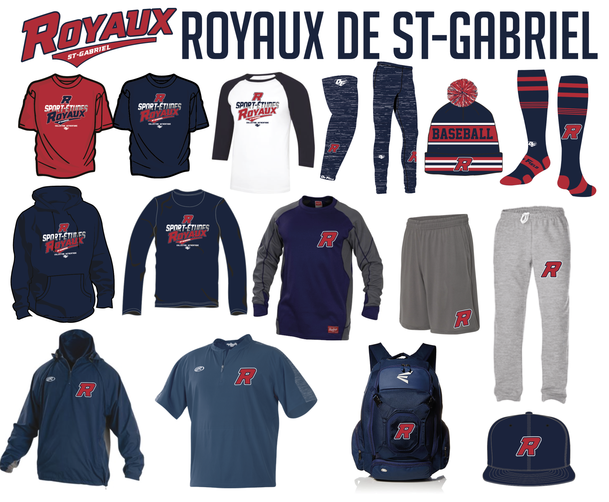 Short OF Team gris avec poches et logo de Royaux en sérigraphie - OFS-RO-GY