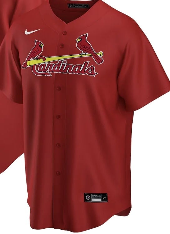 Nike Team red full button  Jersey St.Louis Cardinals