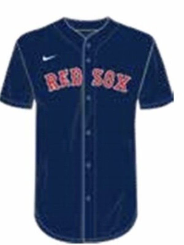 Nike Nike MLB Team navy full button  Jersey Boston Red Sox