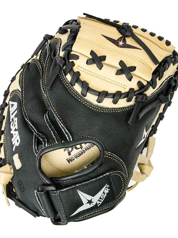 All Star Adult System7 Axis Pro Catcher&s Set Black/Gold