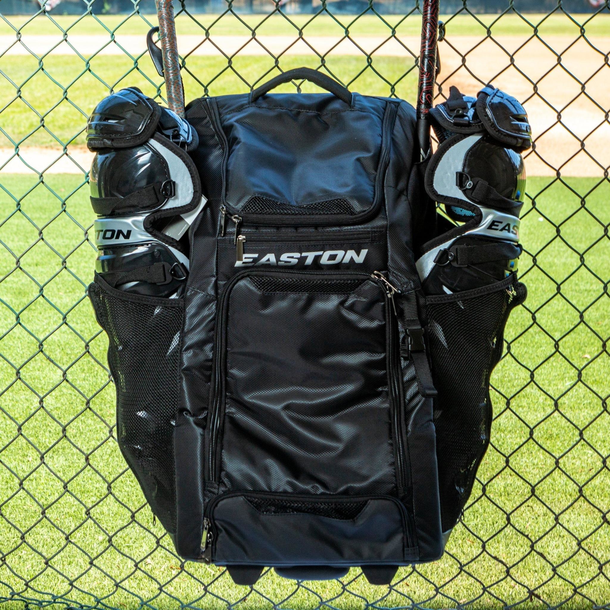 Easton Catchers bat & equipment wheeled bag black
