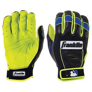 Franklin CFX Pro Revolt Batting Gloves Black/Blue/Lime