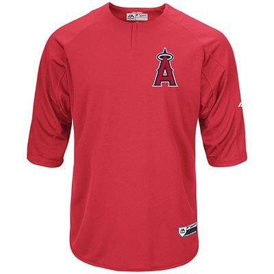 Majestic On-field 3/4 sleeve BP trainer Angels