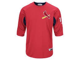 Majestic On-field 3/4 sleeve BP trainer Cardinals