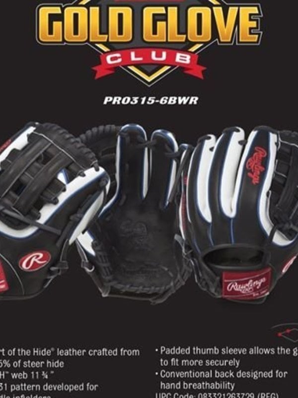 Rawlings Rawlings Gold Glove Club PRO315-6BWR 11.75 inch RHT