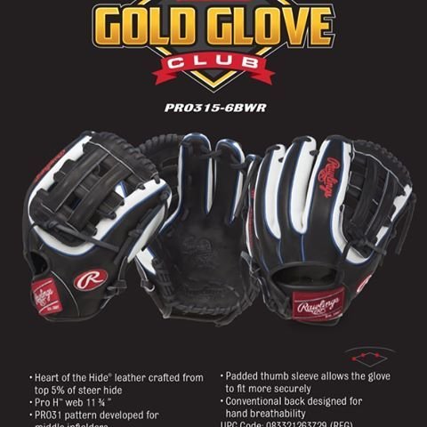Rawlings Gold Glove Club PRO315-6BWR 11.75 inch RHT