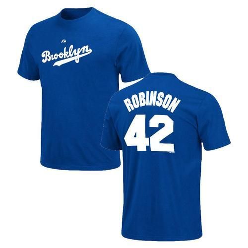 Majestic Jackie Robinson 42 Brooklyn Dodgers t-shirt