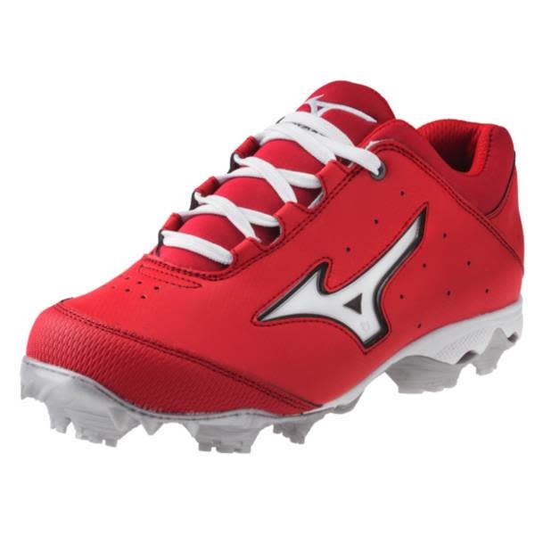 Mizuno 9-Spike Finch Elite Switch low women red and white