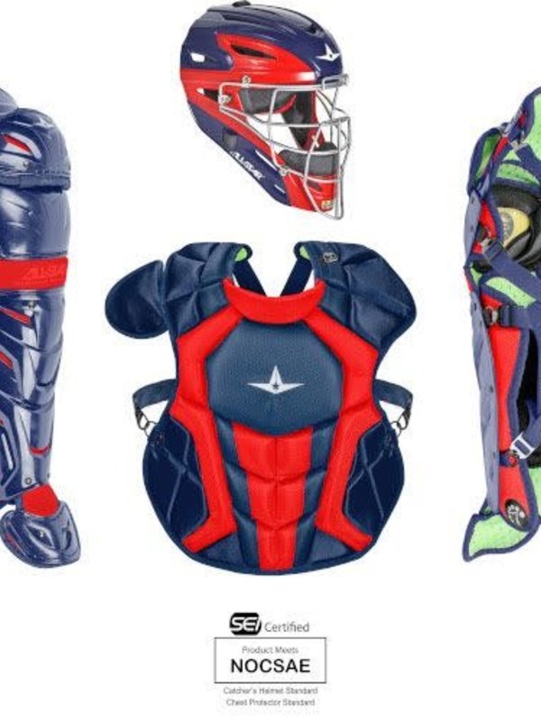 All Star All-Star System 7 Axis two tones pro catching  kit - 9-12 years old  navy/scarlet