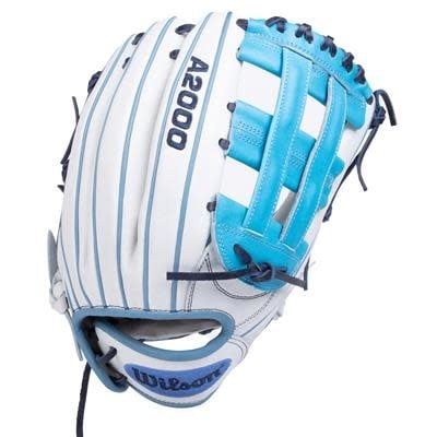 Wilson 2022 A2000 SP125 SMU glove white-tropical blue RHT