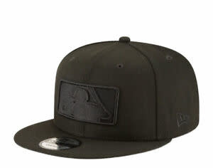 New Era 9Fifty MLB basic logo snapback hat black on black