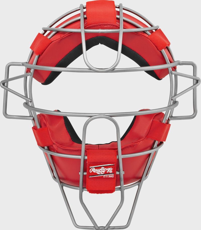 Rawlings adult lightweight hollow wire LWMX2 catcher/umpire Mask red