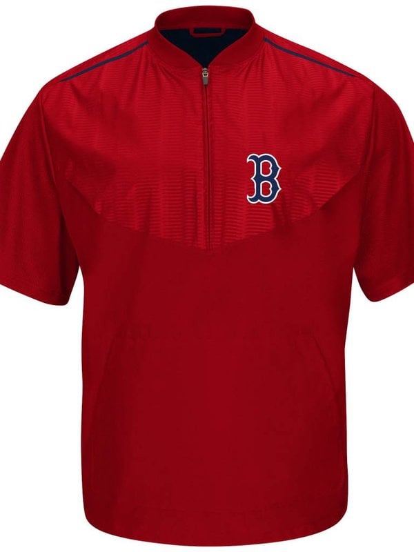 Majestic Majestic Red Sox Training Jacket Short Sleeve