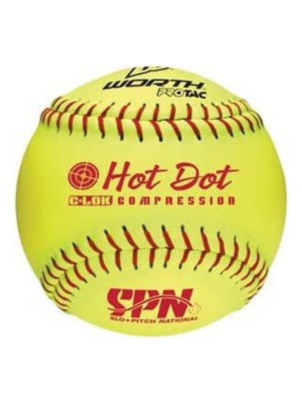 Worth WORTH Softball 11'' Hot dot - douzaine SPN11HDSY