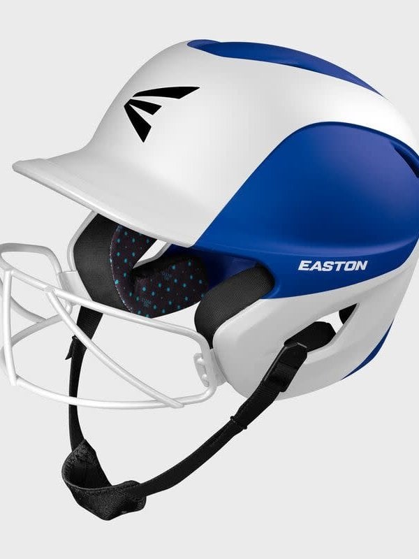 Easton Easton Ghost women helmet 2 tone matte royal & white with facemask