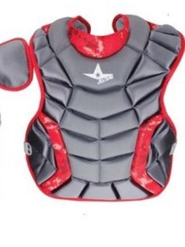 All Star All-Star system 7 Catcher's chest protector graphite/scarlet camo Age 12-16