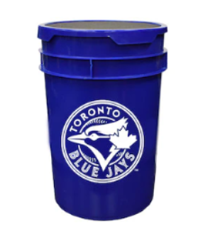 Rawlings Empty Bucket with Blue Jays Logo