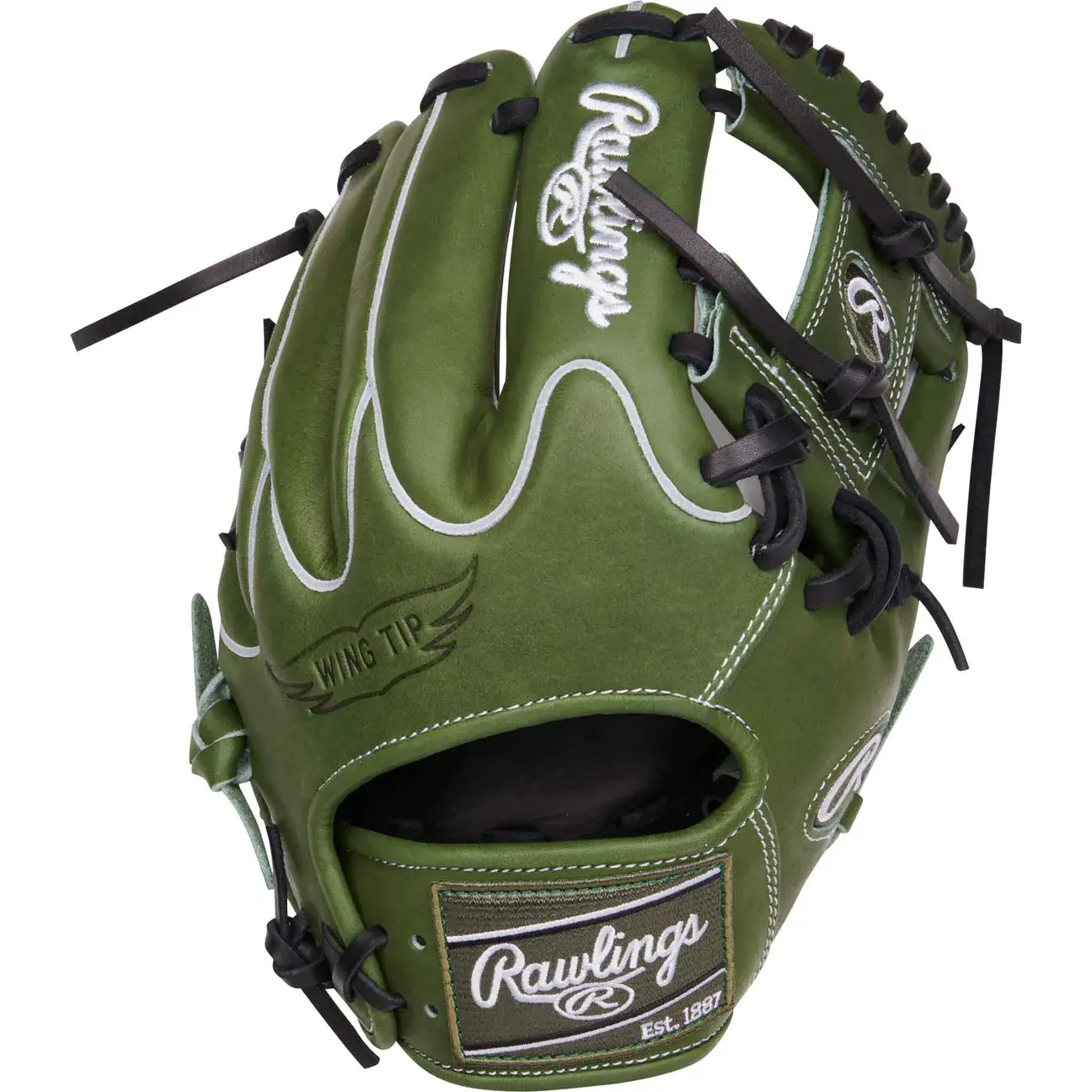 RAWLINGS PRO204W-2MG HOH MILITARY GREEN 11.5" BASEBALL GLOVE RHT