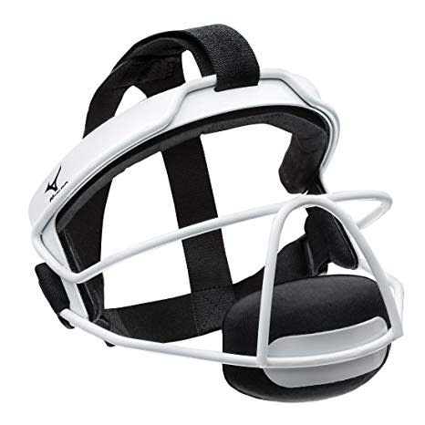 Mizuno Wire infield's Fastpitch Mask youth white