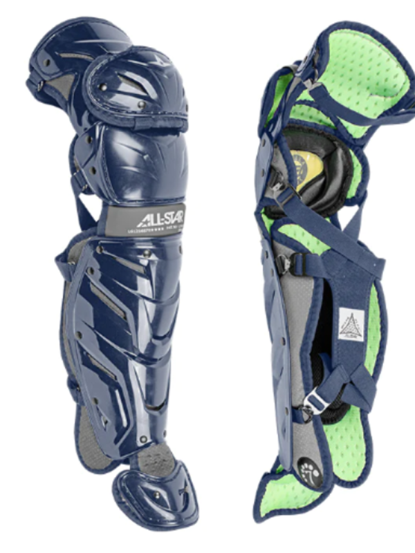 All Star All-Star system 7 Catcher's leg guard navy/grey  Age 12-16