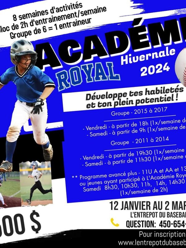 Royal baseball winter Academy