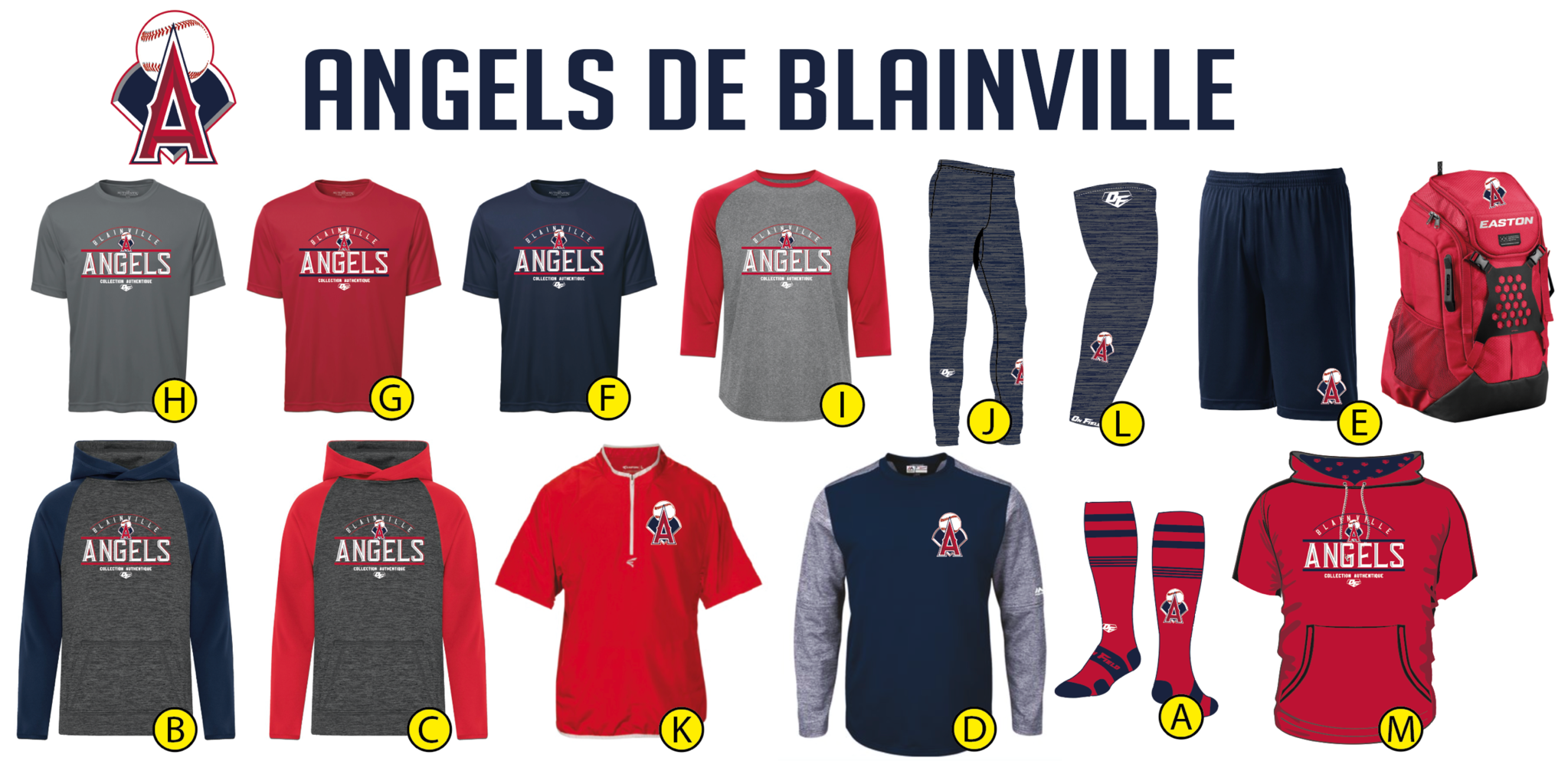 Collection Vêtements 2024 Angels de Blainville - partie 1
