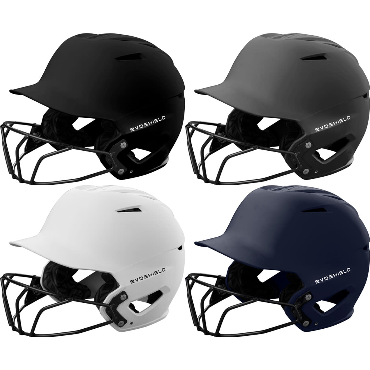 Evoshield XVT 2.0 Matte batting helmet with facemask