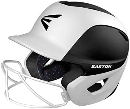 Easton Ghost women helmet 2 tone matte black & white with facemask
