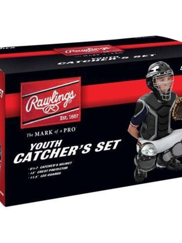 Rawlings RAWLINGS Players Series 2.0 Catcher Kit Youth Set Black PLCSJR-B (9 and under)