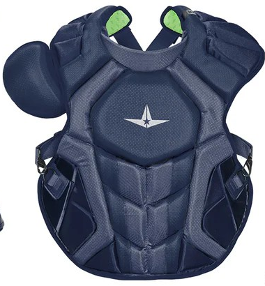 All Star catcher System 7 Axis  pro chest protector intermediate 12-16 years old navy