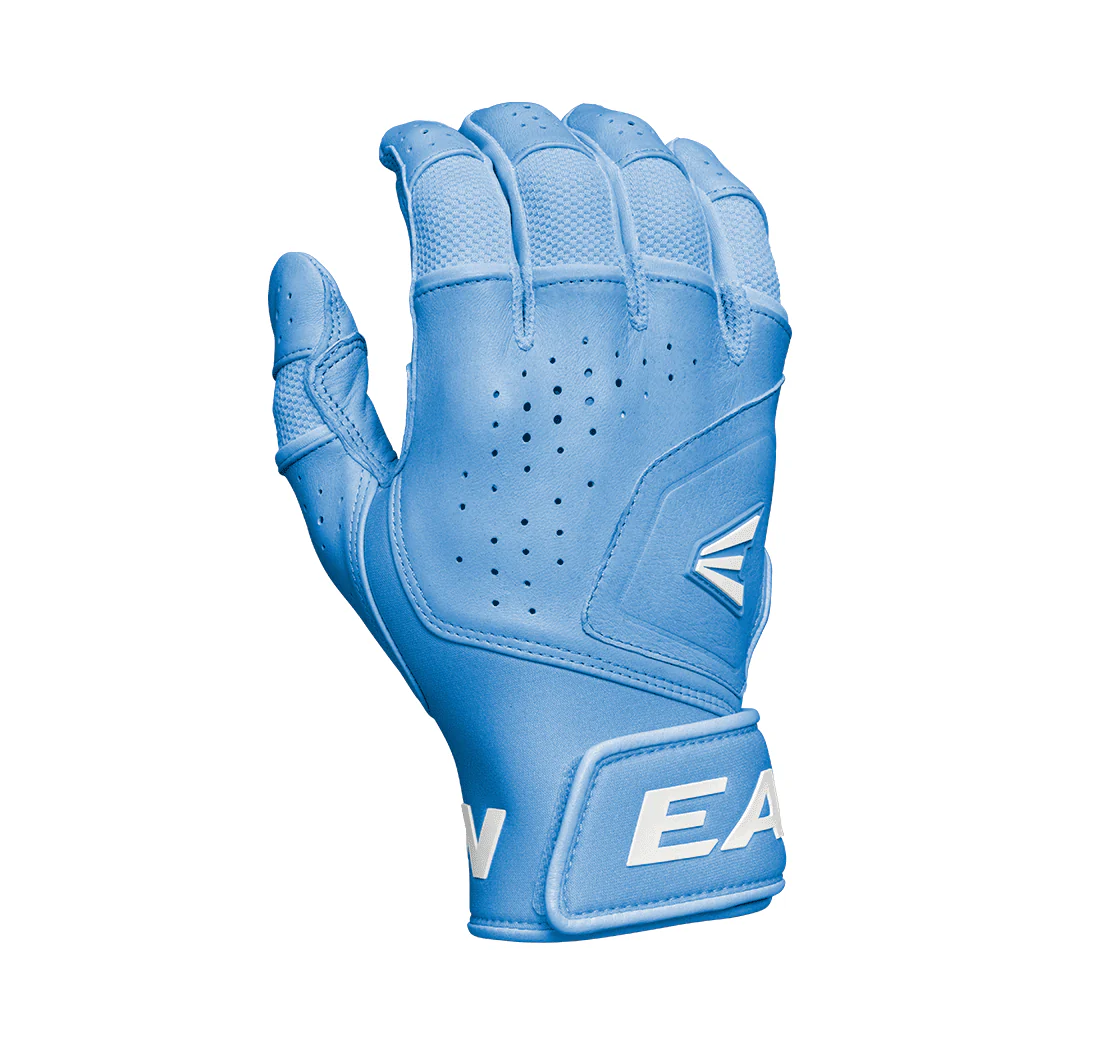 Easton Mav pro baseball batting gloves adult columbia blue