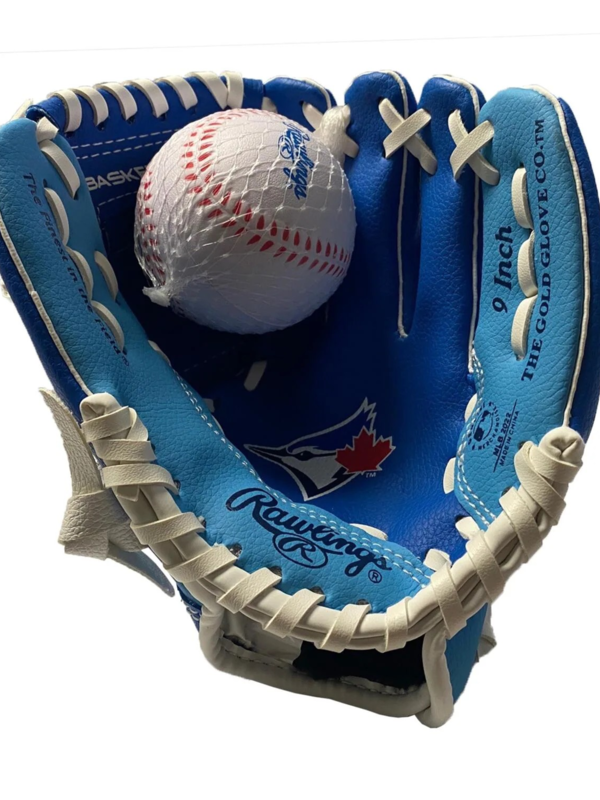 Rawlings Rawlings Toronto Blue Jays 9" MLB Team Logo Glove with ball RHT