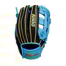 WILSON A500  10.5 RHT BLACK-COOLBLUE-YELLOW