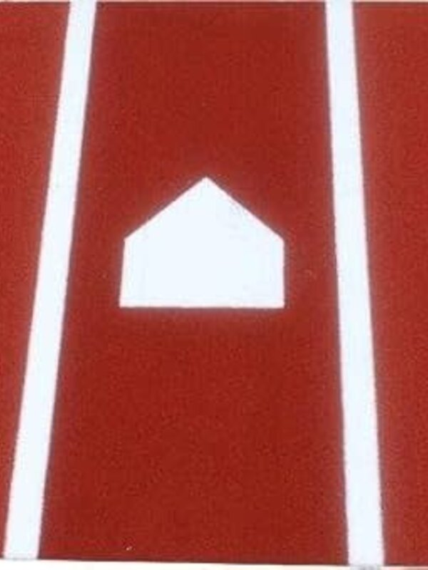 Tapis pour frappeur - Clay batting mat pro (lined 12' x 6')